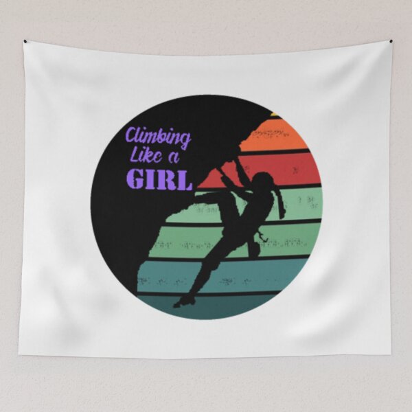 Item preview, Climbing Like a Girl designed and sold by Positive Lad.