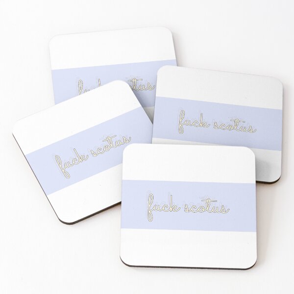 Item preview, funny fuck scotus cursive aesthetic tagline sticker designed and sold by l2b-studio.