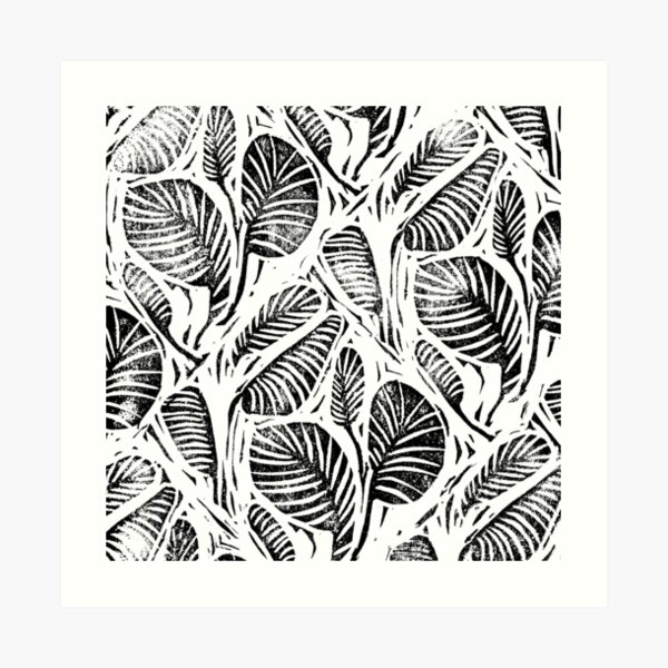 Jungle - Tropical leaves Art Print