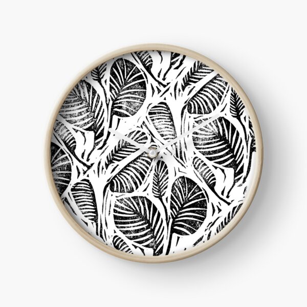 Jungle - Tropical leaves Clock