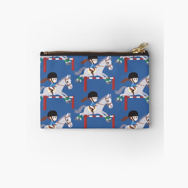 Item preview, girl on a horse jumps over a bar designed and sold by duxpavlic.