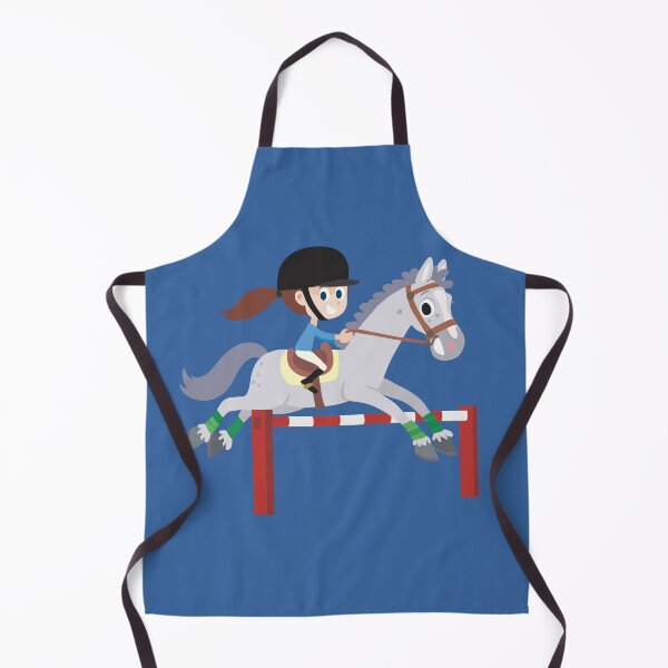 Item preview, girl on a horse jumps over a bar designed and sold by duxpavlic.