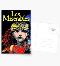 LES MISERABLES: Wiederhergestellter kolorierter Werbungsdruck Postkarten