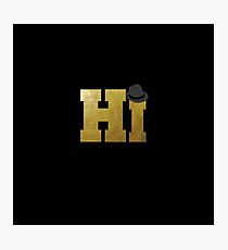 Funny Music Maker's Design "Hi With Hat" For Drummers Photographic Print