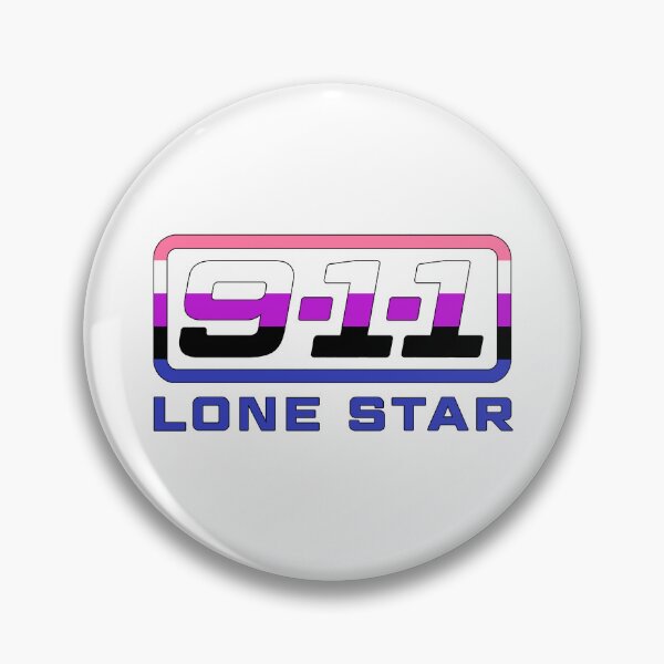 Item preview, 9-1-1: Lone Star logo (Genderfluid Pride Themed) designed and sold by Sunny's Delights.