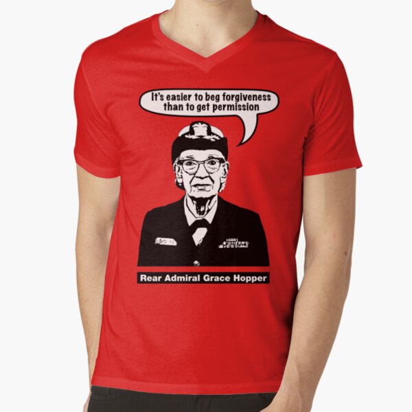 Grace Hopper V-Neck T-Shirt