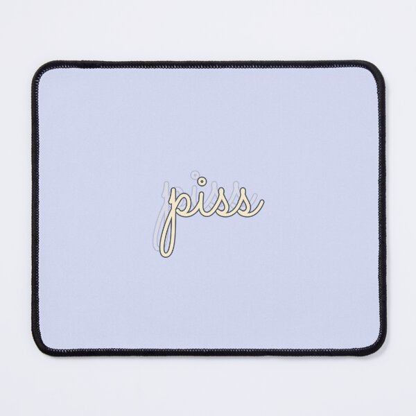 Item preview, piss funny cursive aesthetic tagline sticker designed and sold by l2b-studio.