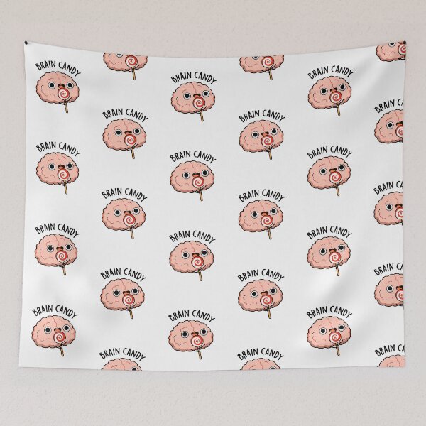 Item preview, Brain Candy Cute Brain Anatomy Pun designed and sold by punnybone.