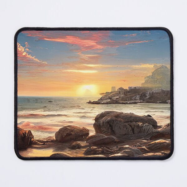 Item preview, ocean landscape with sunset designed and sold by canvas-art.