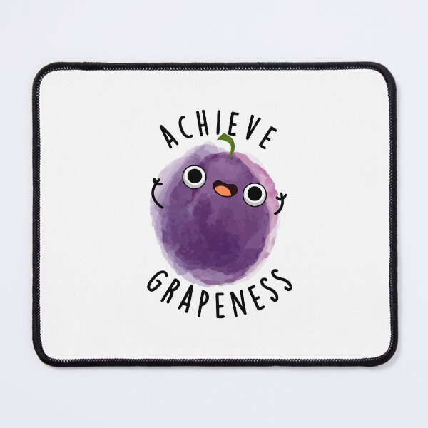 Item preview, Achieve Grapeness Positive Grape Puns designed and sold by punnybone.