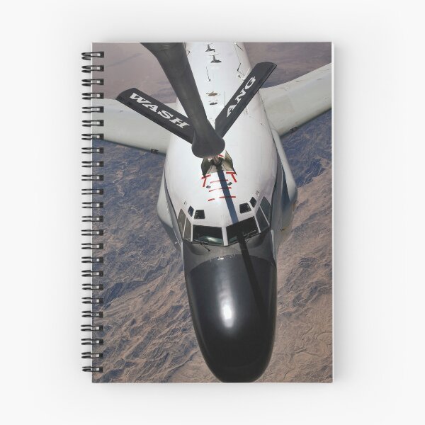 Item preview, An RC-135 Rivet Joint Reconnaissance aircraft receives fuel from a KC-135 Stratotanker. designed and sold by StocktrekImages.