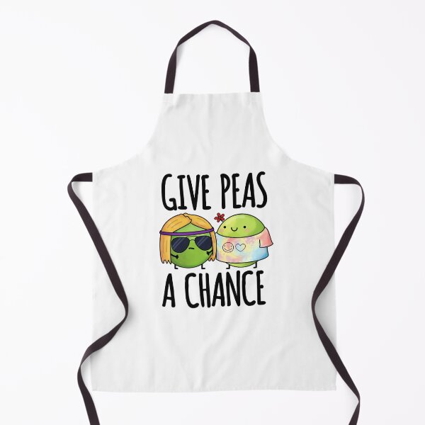 Item preview, Give Peas A Chance Funny Hippie Peas Puns designed and sold by punnybone.