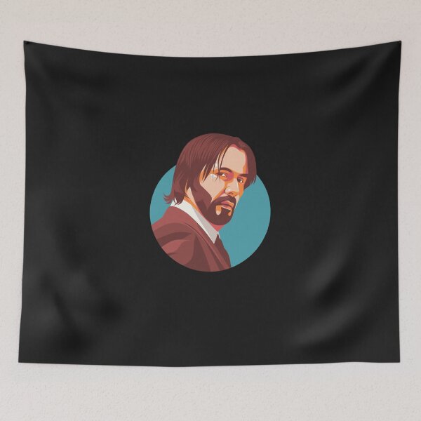 Artikelvorschau, John Wick bunter Cartoon-Pop entworfen und verkauft von gastda.