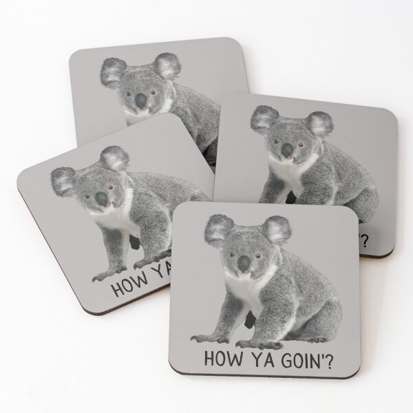 Item preview, How Ya Goin'? (How Are You Going? Doing?) Curious Koala Bear designed and sold by JellyBeenzz.
