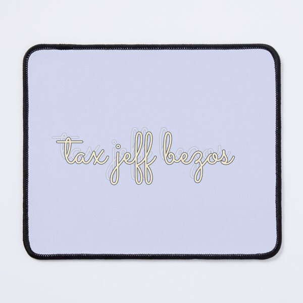 Item preview, tax jeff bezos funny cursive aesthetic tagline sticker designed and sold by l2b-studio.