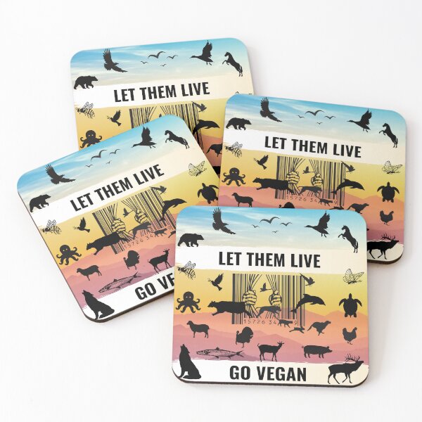 Item preview, Go Vegan and Let them live freely  designed and sold by Varerising.
