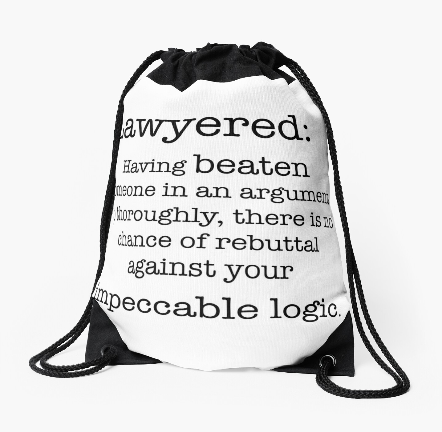 lawyered-definition-drawstring-bags-by-peggieprints-redbubble