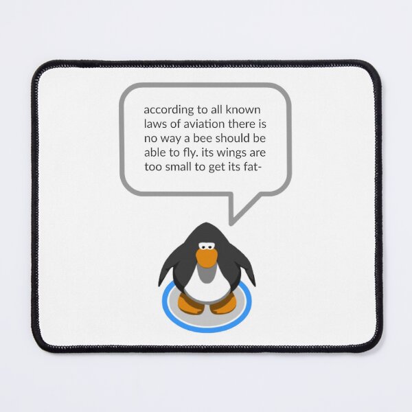 Item preview, bee movie script funny club penguin quote sticker designed and sold by l2b-studio.