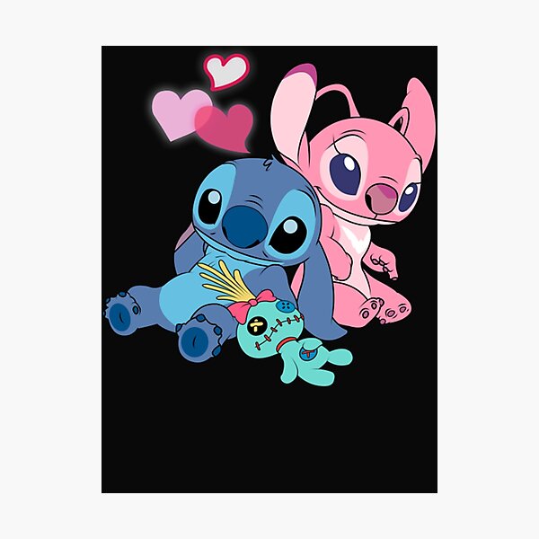 Stitch And Lilo Stitch Angel Love | Art Board Print