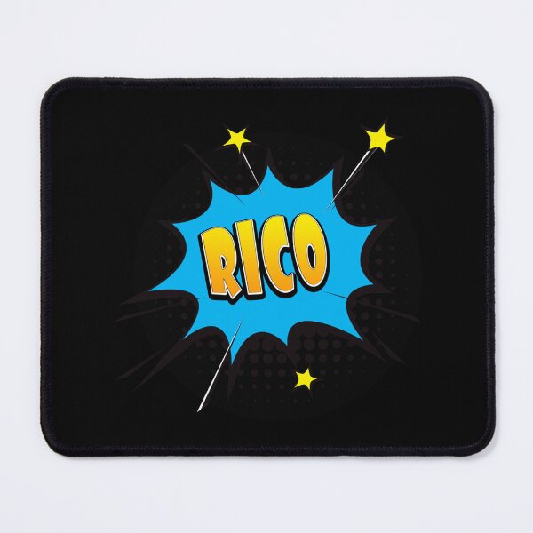 Item preview, Comic Book Speech Bubble Font First Name Rico Sticker designed and sold by donnielnah.