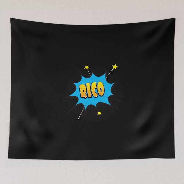 Item preview, Comic Book Speech Bubble Font First Name Rico Sticker designed and sold by donnielnah.