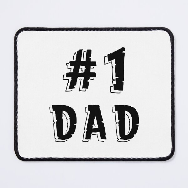 Item preview, Number 1 Dad Text Art Design designed and sold by Ludovic Geusa.