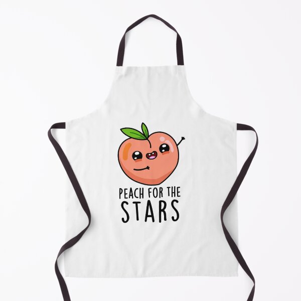Item preview, Peach For The Stars Funny Fruit Puns  designed and sold by punnybone.