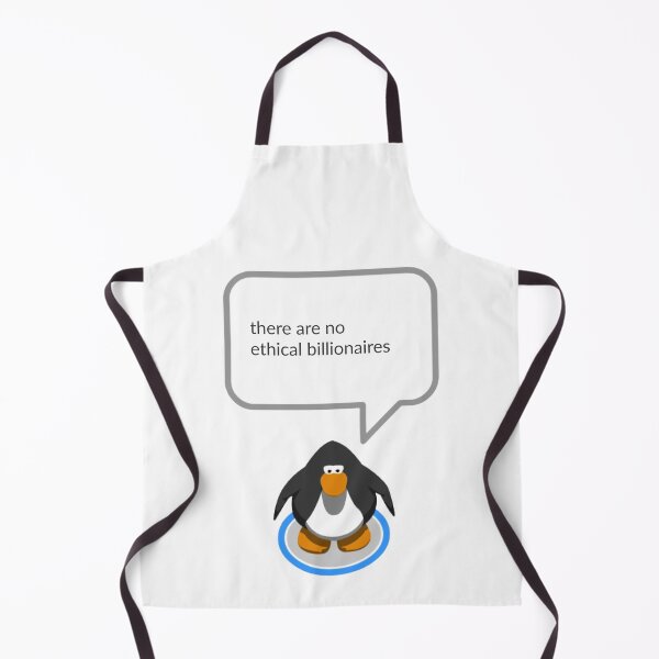 Item preview, there are no ethical billionaires funny club penguin quote sticker designed and sold by l2b-studio.