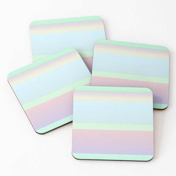 Item preview, Minimalist color palette striped | Pastel color palette horizontal striped designed and sold by lausn.