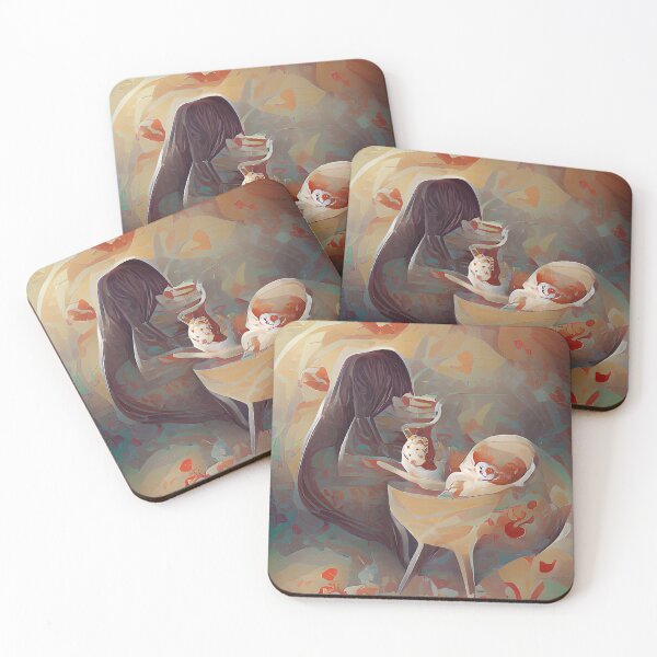 Item preview, Muslimah Drinks Latte While Baby Sleeps designed and sold by PlacidHinds.