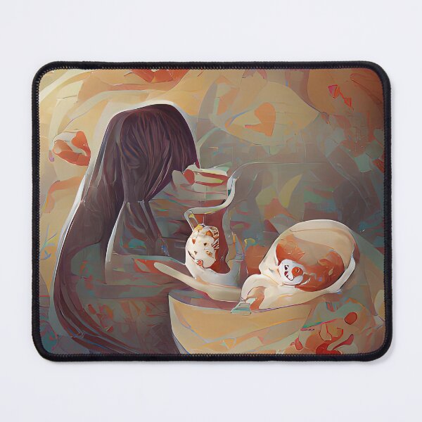 Item preview, Muslimah Drinks Latte While Baby Sleeps designed and sold by PlacidHinds.