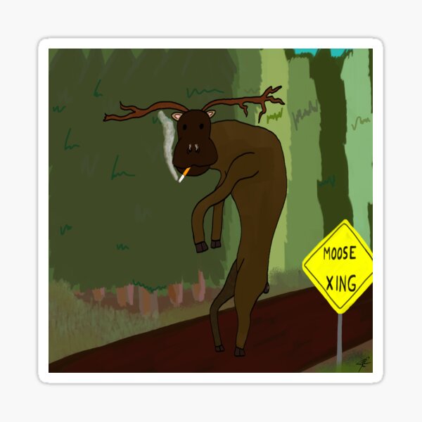 Item preview, smokin moose designed and sold by rabbitwhale.