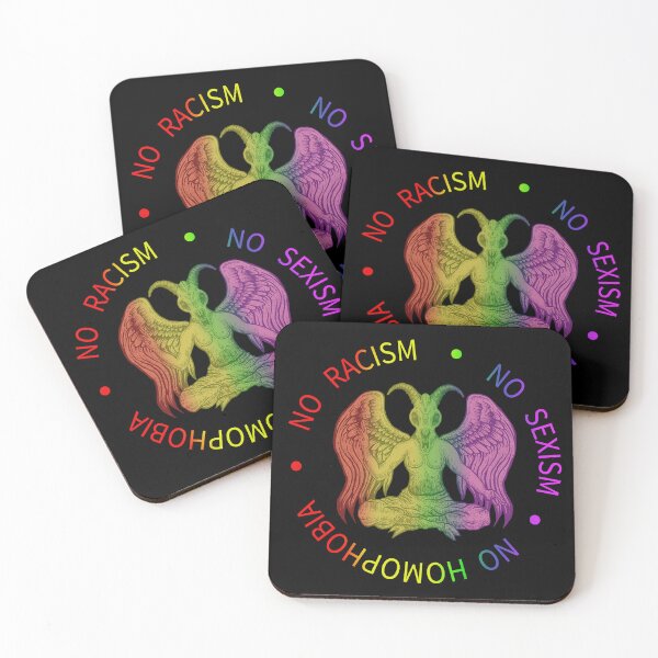 Item preview, Baphomet Pentagram Symbol Satanas - No Racism, No sexism, No Homophobia designed and sold by nueschka.