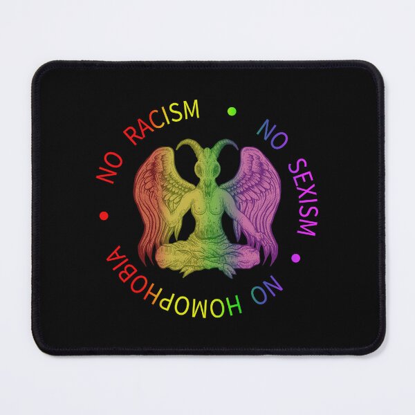 Item preview, Baphomet Pentagram Symbol Satanas - No Racism, No sexism, No Homophobia designed and sold by nueschka.