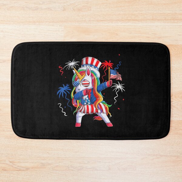 Item preview, Dabbing Unicorn 4Th Of July Uncle Sam Girls American Flag designed and sold by FankkaGanri.