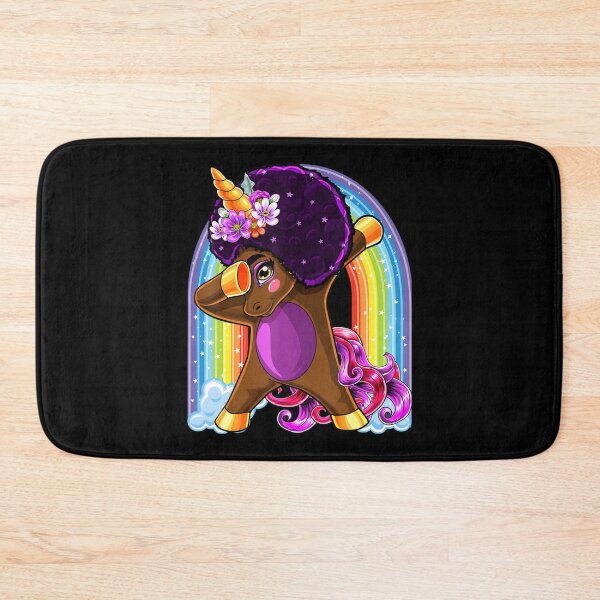 Item preview, Dabbing Unicorn Afro Natural Hair African American designed and sold by FankkaGanri.