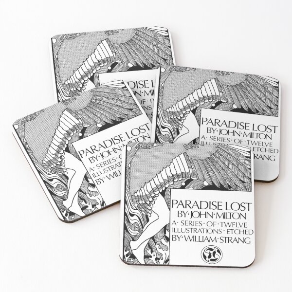 Artikelvorschau, Paradise Lost Book Cover Line Art Malvorlagen entworfen und verkauft von AlienPharaoh.