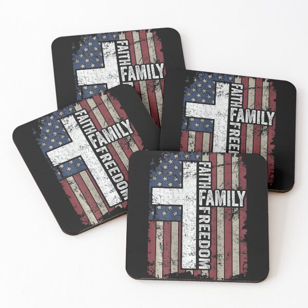 Item preview, Faith Family Freedom Christian Vintage Usa Flag On Back designed and sold by FankkaGanri.