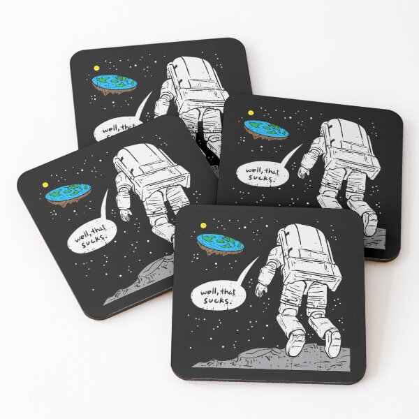Item preview, Moon Landing, Flat Earth, That Sucks, Space designed and sold by ButaIkura.