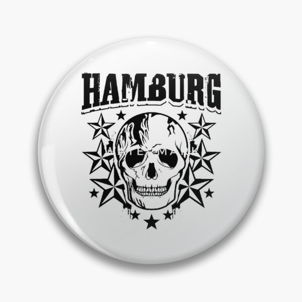 1910 Button Badge Sankt St Pauli Punk Antifa Derbysieger braun weiß Pin Hamburg 