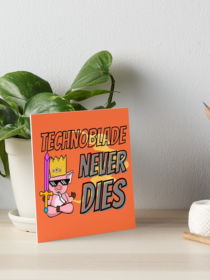 technoblade never dies games | Art Board Print