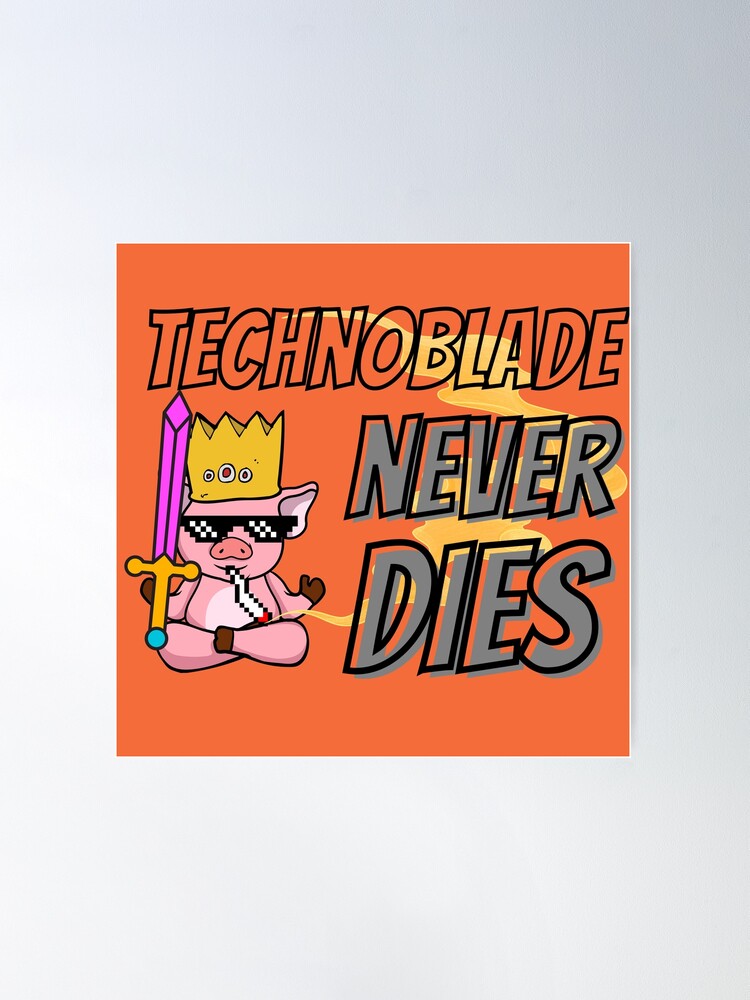 Technoblade never dies spelled out in his writing. Rest well