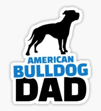 American Bulldog Dad Sticker