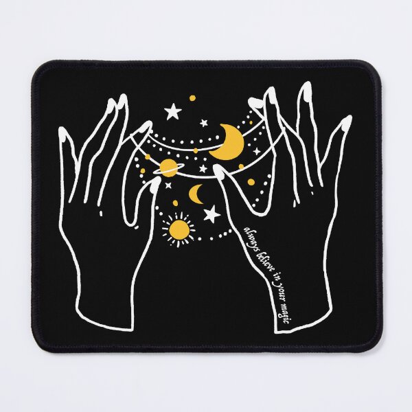 Item preview, Always Believe In Your Magic - Mystical Hands Universe designed and sold by Happy Puppy Print On Demand.