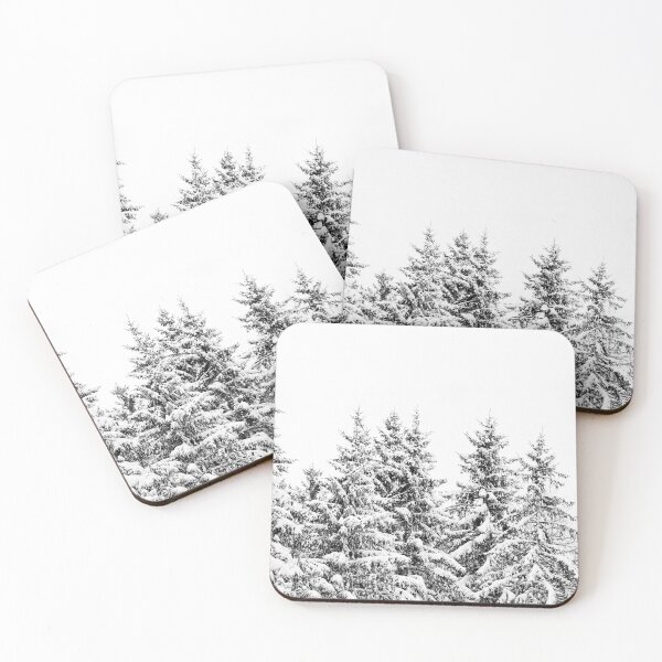 Item preview, Pine trees covered in snow in Les Vosges, France designed and sold by CarolinaReina.