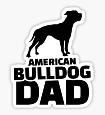 American Bulldog Dad Sticker