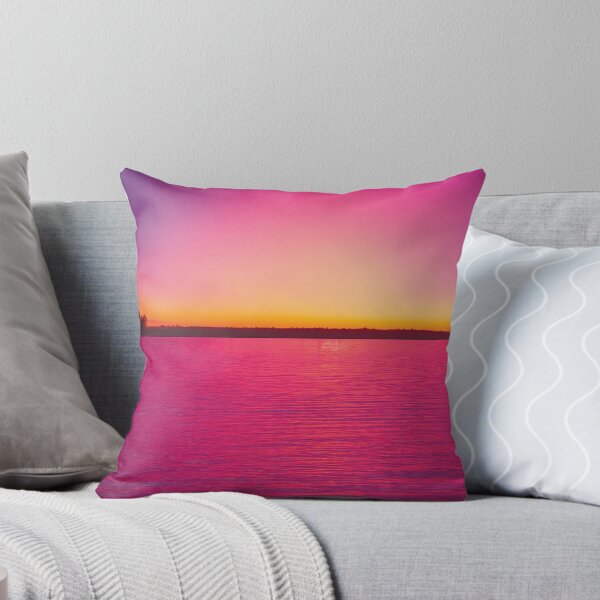 Item preview, Beach Pink Sunset - Watercolor Painting designed and sold by Unaiza Khalid.