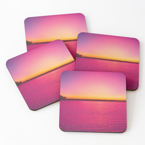 Item preview, Beach Pink Sunset - Watercolor Painting designed and sold by Unaiza Khalid.