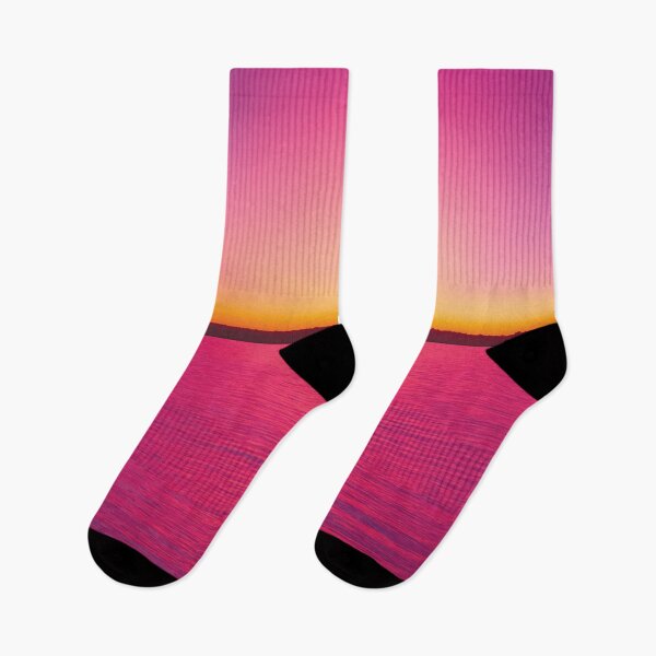 Item preview, Beach Pink Sunset - Watercolor Painting designed and sold by Unaiza Khalid.
