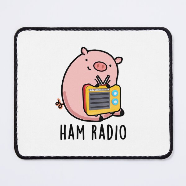 Item preview, Ham Radio Funny Pig Puns  designed and sold by punnybone.